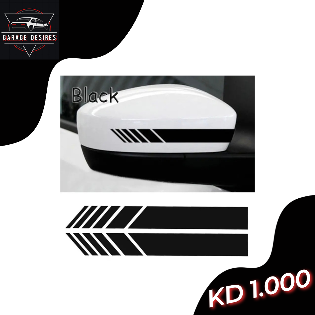 Side mirror Graphic Sticker (Black)